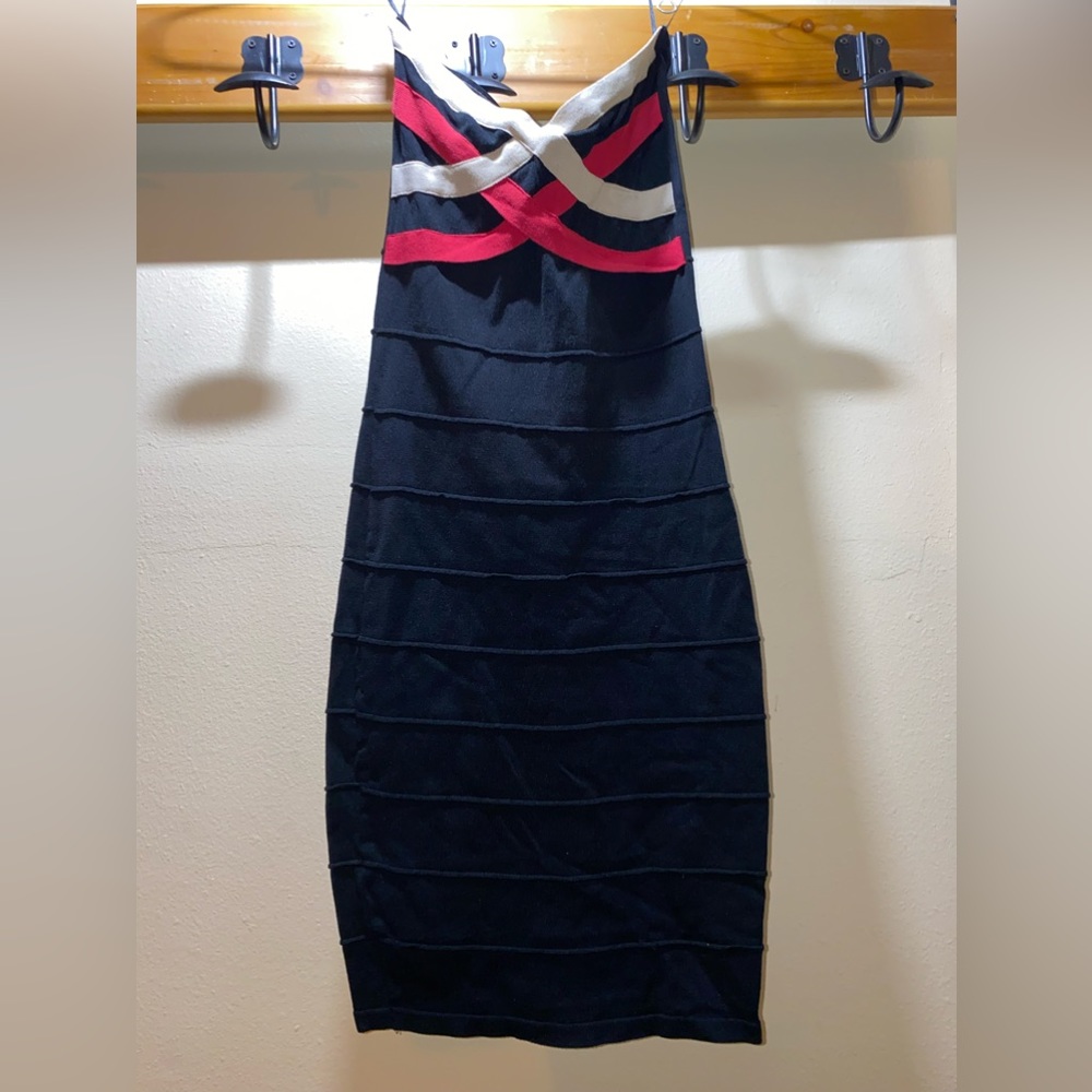 H&M | WMNs Black Knitted Tube Top Dress - Size Small
